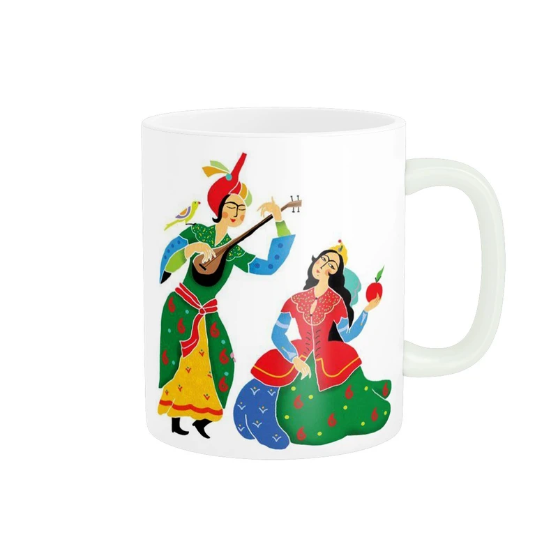 ماگ پاد آفرین طرح زوج نوروزی کد 354