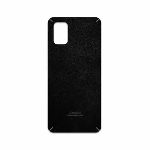 MAHOOT Black-Chamois-Leather Cover Sticker for Samsung Galaxy M51