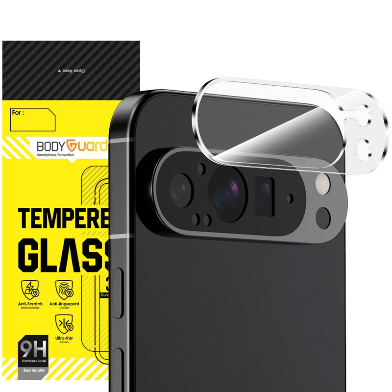 محافظ لنز دوربین بادیگارد مدل Clear مناسب برای گوشی موبایل گوگل Pixel 9 Pro XL