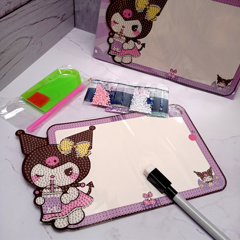 تخته وایت برد مدل کرومی سایز 13*23 سانتی متر به همراه ماژیک