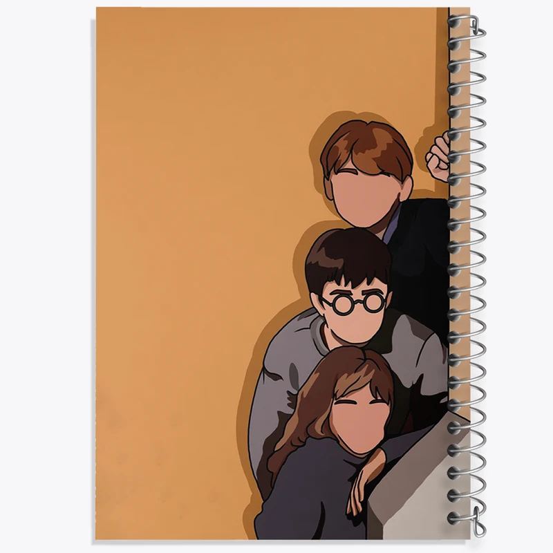 دفتر شطرنجی 50 برگ خندالو طرح هری پاتر (Harry Potter) کد N2098