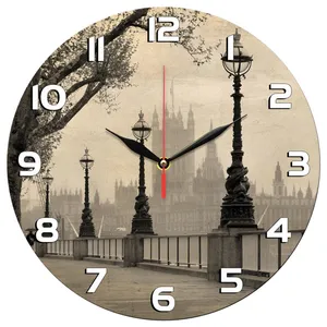 ساعت دیواری طرح منظره لندن کد 1215
