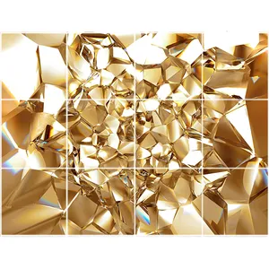 تایل سقفی طرح الماس کد 3D2151-12 سایز 60x60 سانتی متر مجموعه 12عددی