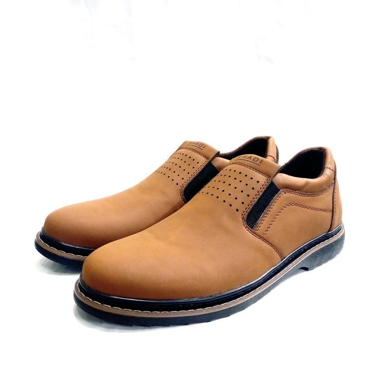 کفش مردانه مدل البرز کد P.a.t رنگ عسلی -  - 4