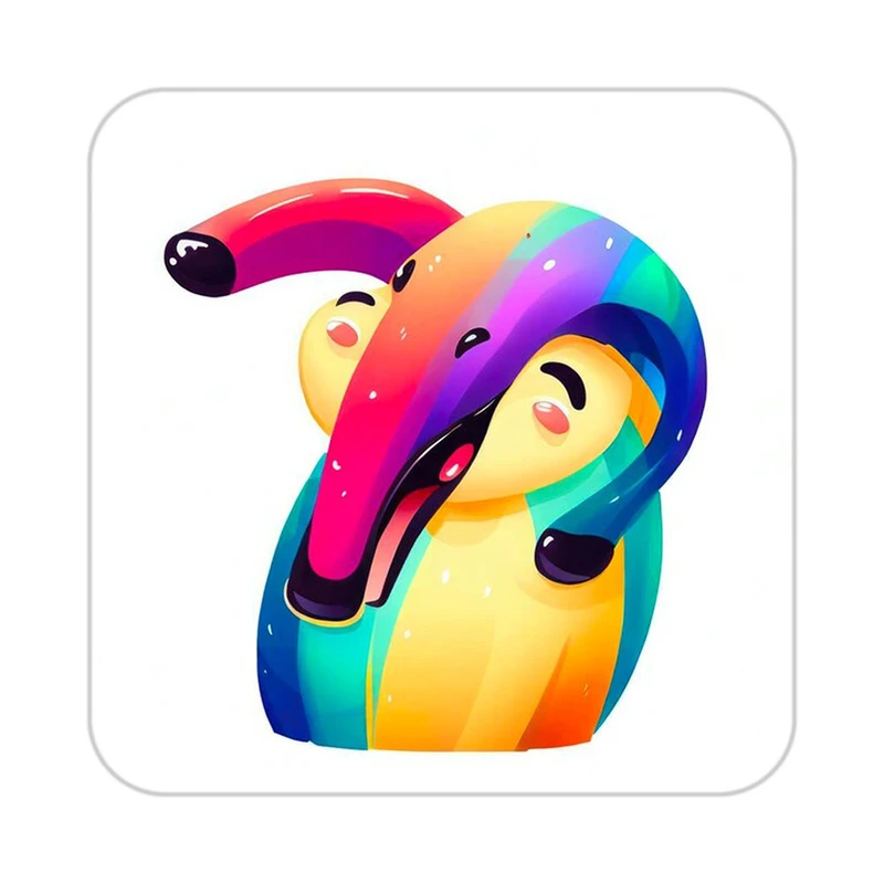 زیر لیوانی کاکتی طرح حیوانات رنگی مدل mp25481