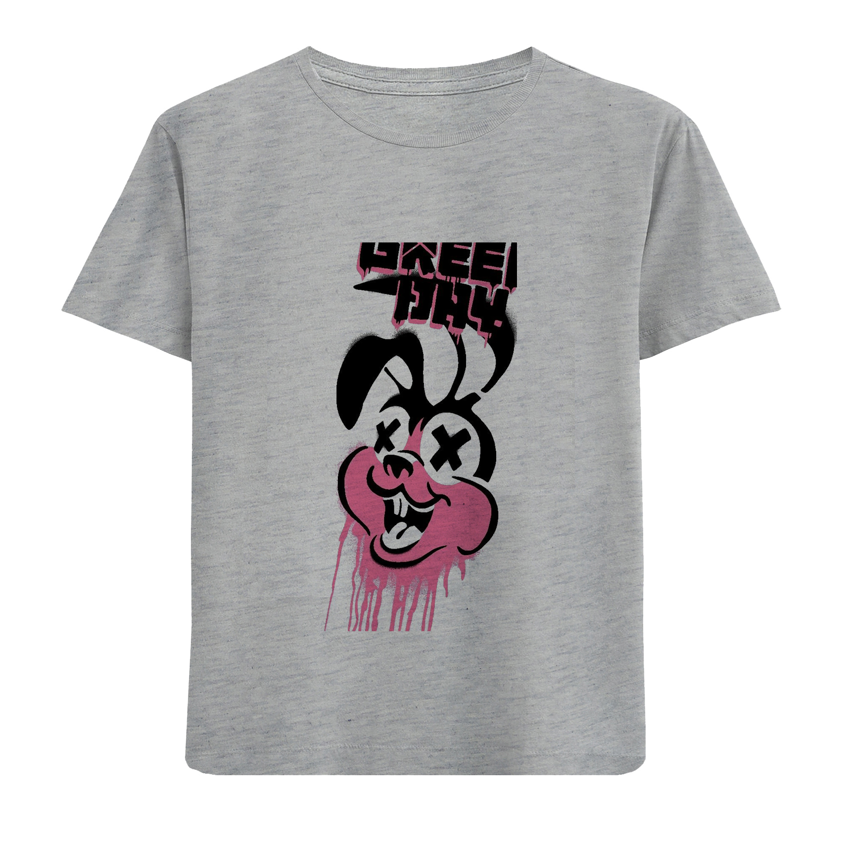 تی شرت آستین کوتاه دخترانه مدل خرگوش D286