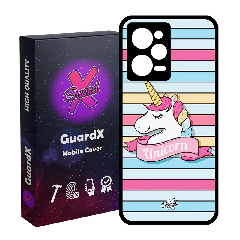 کاور گارد ایکس طرح Unicorn مدل Glass10018 مناسب برای گوشی موبایل شیائومی Redmi Note 12 Pro 5G/Poco X5 Pro 5G/Note 12 Pro Pro speed