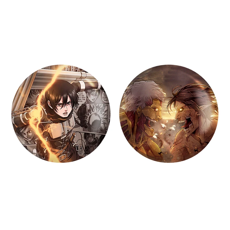 پیکسل خندالو مدل تایتان ها و میکاسا آکرمن انیمه اتک آن تایتان کد 1100311007 مجموعه 2 عددی