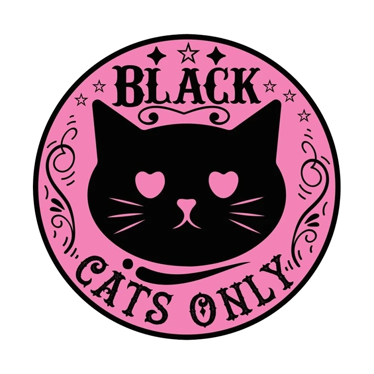 استیکر پارچه و لباس پاد آفرین مدل کارتونی گربه کیوت بامزه کد S5611