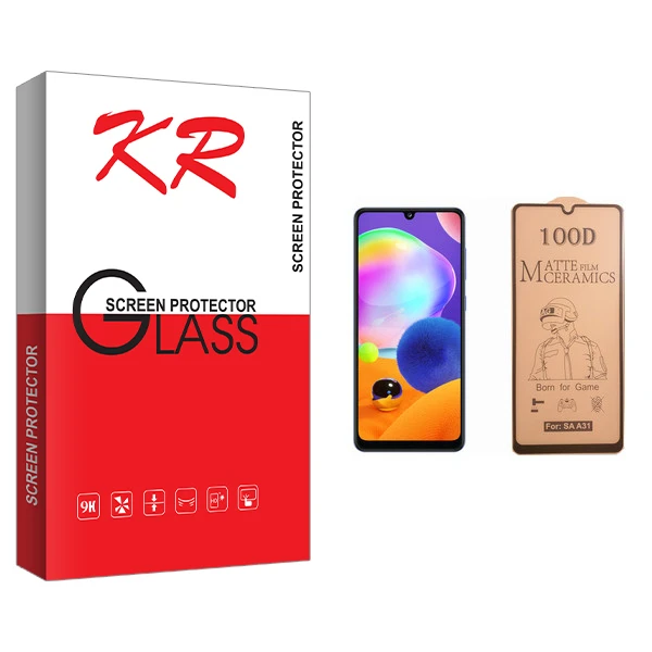 محافظ صفحه نمایش سرامیکی کی آر مدل +HD مناسب برای گوشی موبایل سامسونگ Galaxy A31