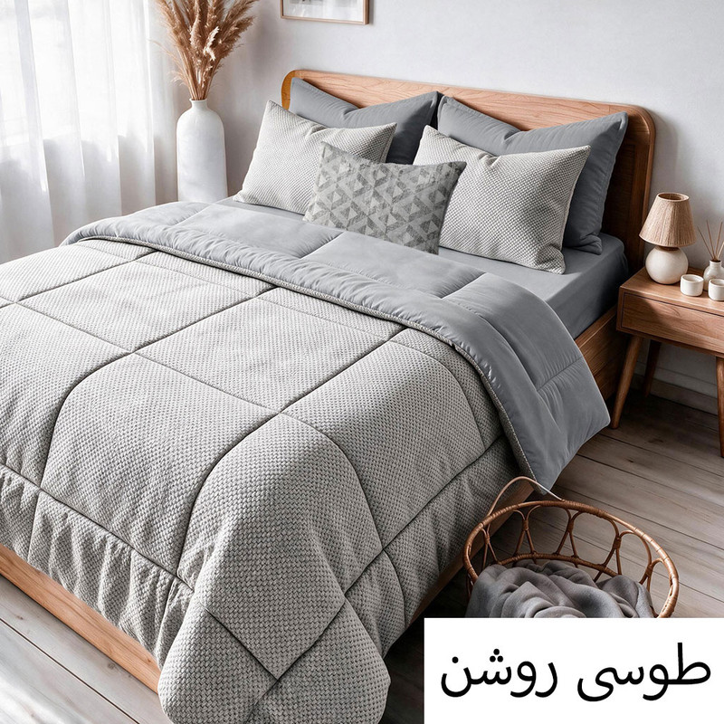 سرویس روتختی نوپه هوم 2 نفره 7 تکه مدل مخمل LV23