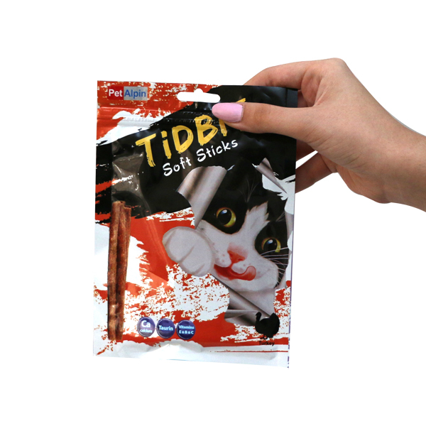 غذاي تشويقی گربه تيدبيت مدل P-1 وزن 60 گرم