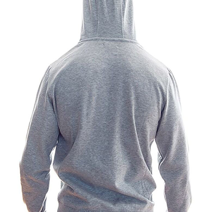 هودی مردانه مدل ورد مپ رنگ طوسی