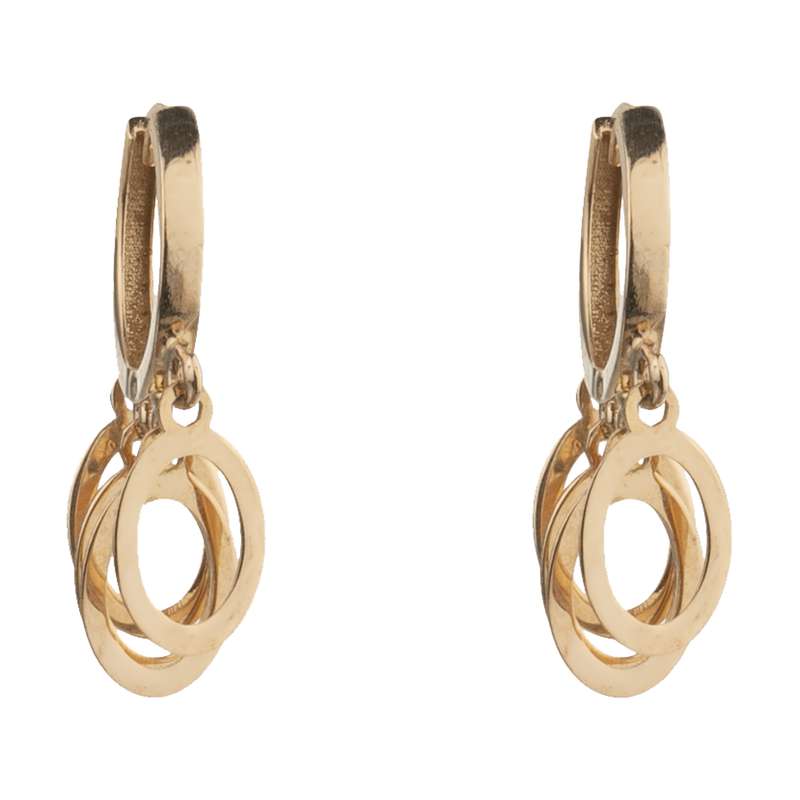 گوشواره طلا 18 عیار زنانه دوست خوب مدل dk468