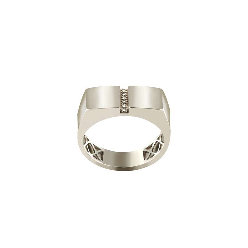 انگشتر طلا 18 عیار زنانه جواهری سروری مدل 13909