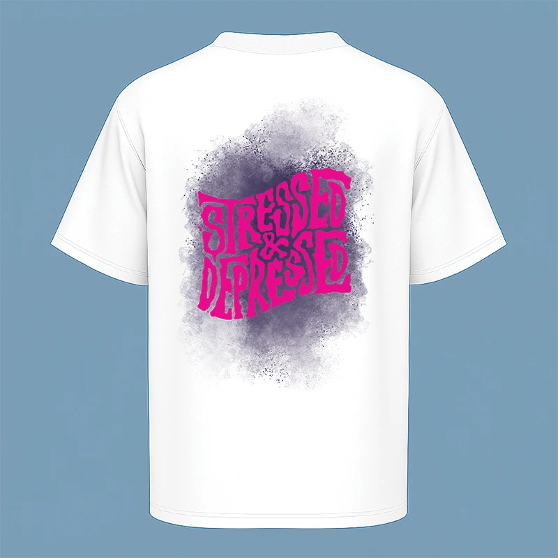 تی‌شرت آستین کوتاه مردانه مدل گرفیتی اسپری d24