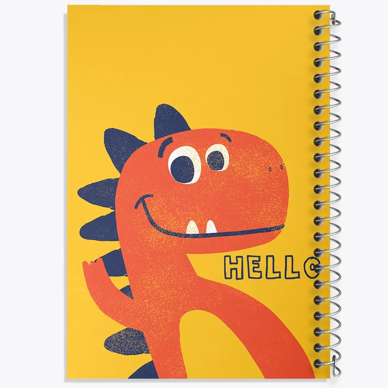 دفتر شطرنجی 50 برگ خندالو مدل دایناسور کد F2535