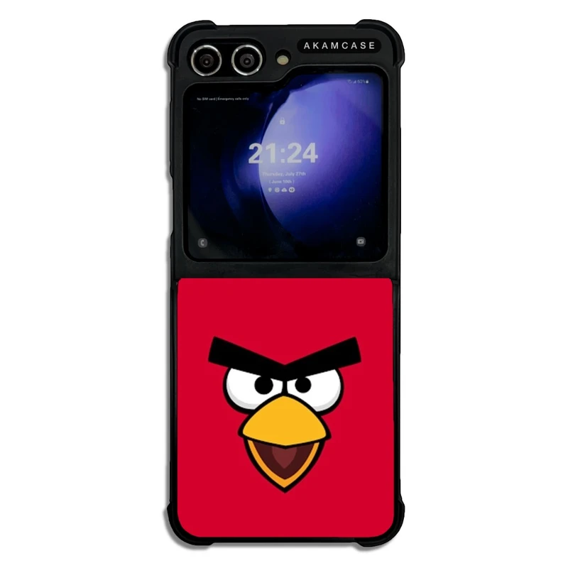 کاور آکام مدل AMC-WSGZFLIP5-ANGRY BIRDS18 مناسب برای گوشی موبایل سامسونگ Galaxy Z Flip 5