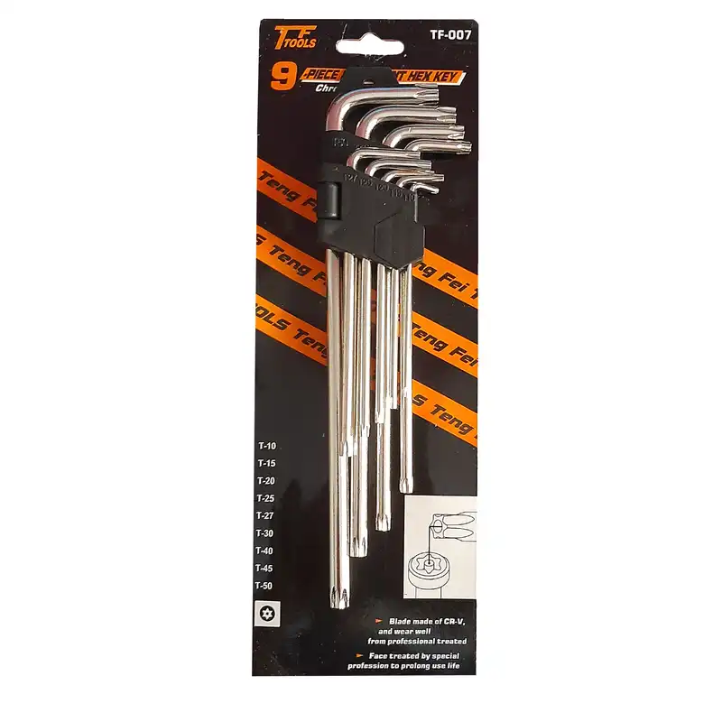 مجموعه 9 عددی آچار آلن ستاره ای اف تی تولز مدل FT-007