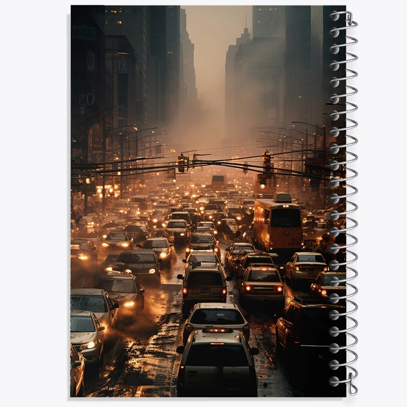 دفتر شطرنجی 50 برگ خندالو مدل ترافیک کد F429