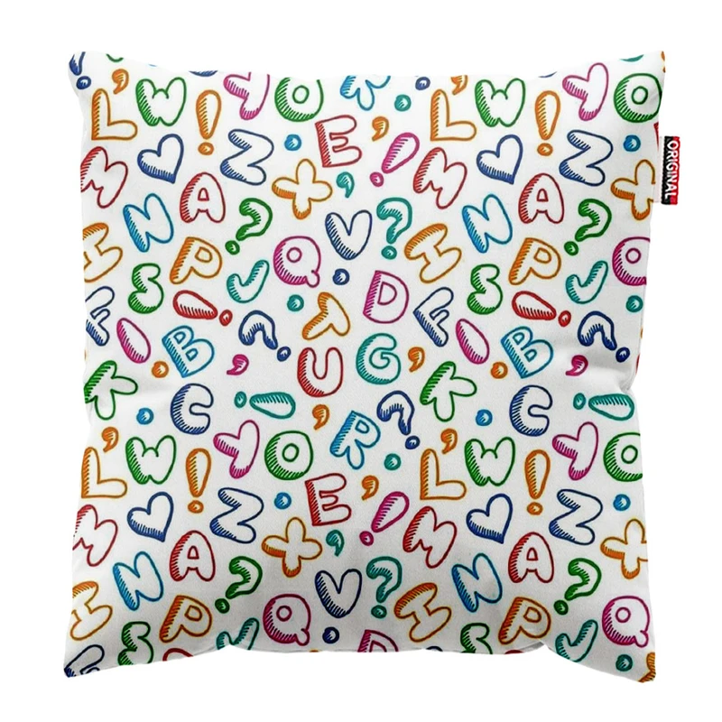 کوسن پاد آفرین طرح حروف انگلیسی سایز 30*30 سانتی متر کد 1172