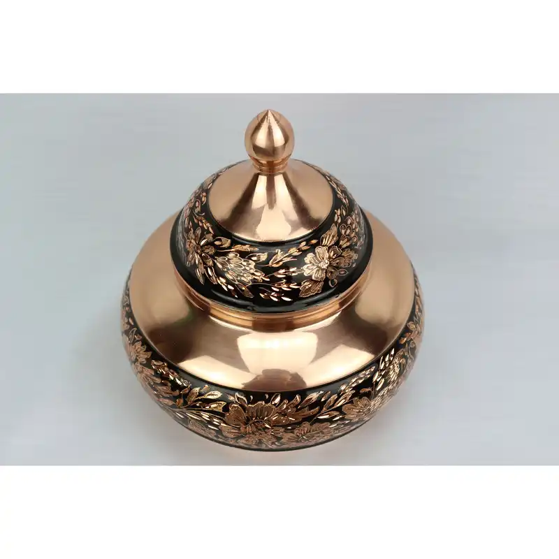 قندان مسی مدل الماس تراش کد bb1101