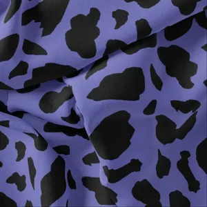 پارچه لباس مدل کرپ حریر طرح خال خالی کد 9101H