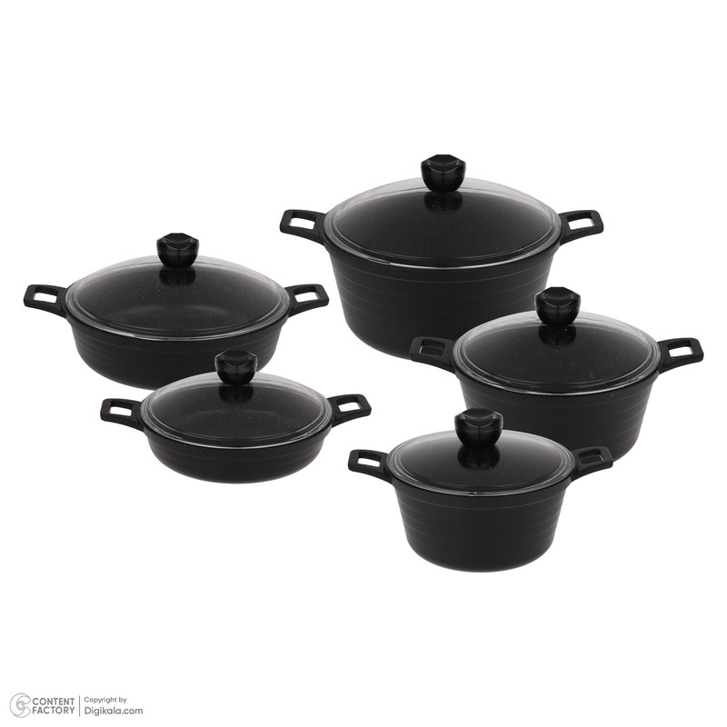 سرویس قابلمه 10 پارچه زرساب مدل جولیانا کد JL-8100