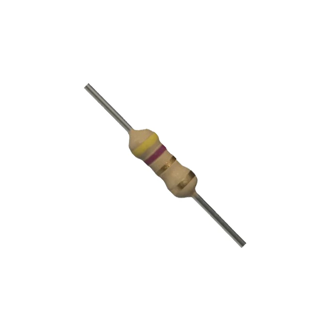 مقاومت 4.7 اهم 1/8 وات مدل 4.7R1/8W بسته 100 عددی