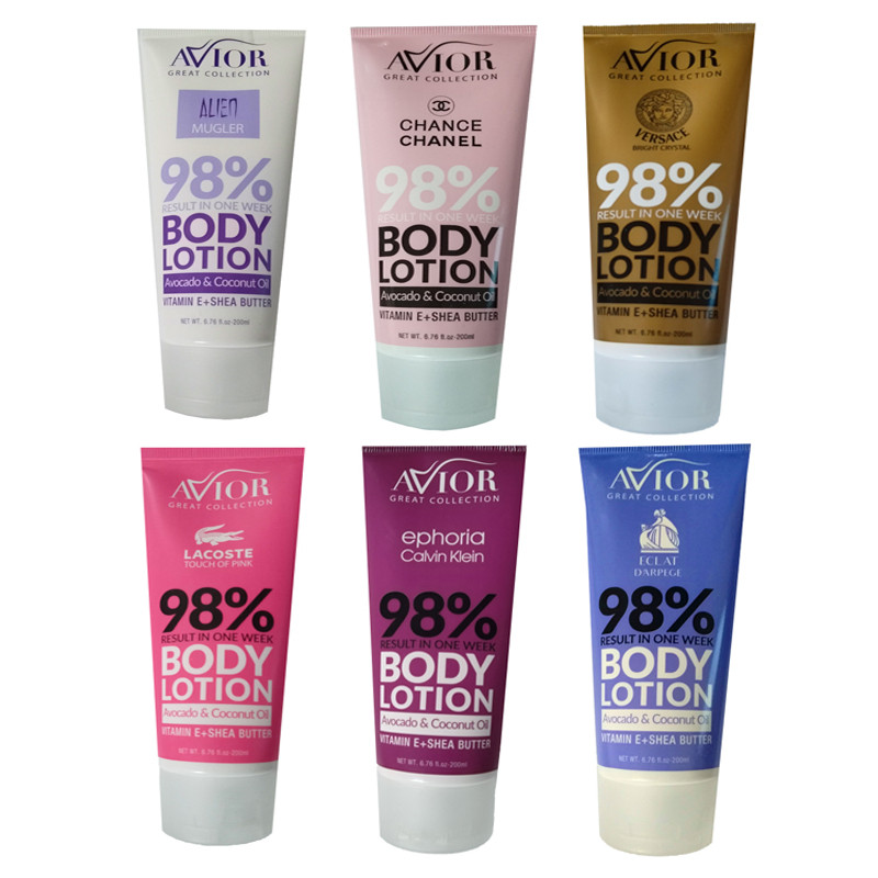 لوسیون بدن آویور مدل 01 حجم 200 میلی لیتر مجموعه 6 عددی