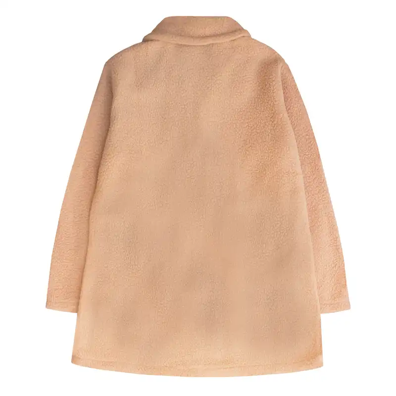 پالتو زنانه مدل تدی رنگ نارنجی