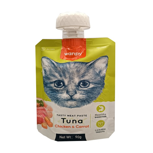 بهترین قیمت پودینگ گربه ونپی مدل مرغ و ماهی تن و هویج وزن 90 گرم ارسال سراسر ایران