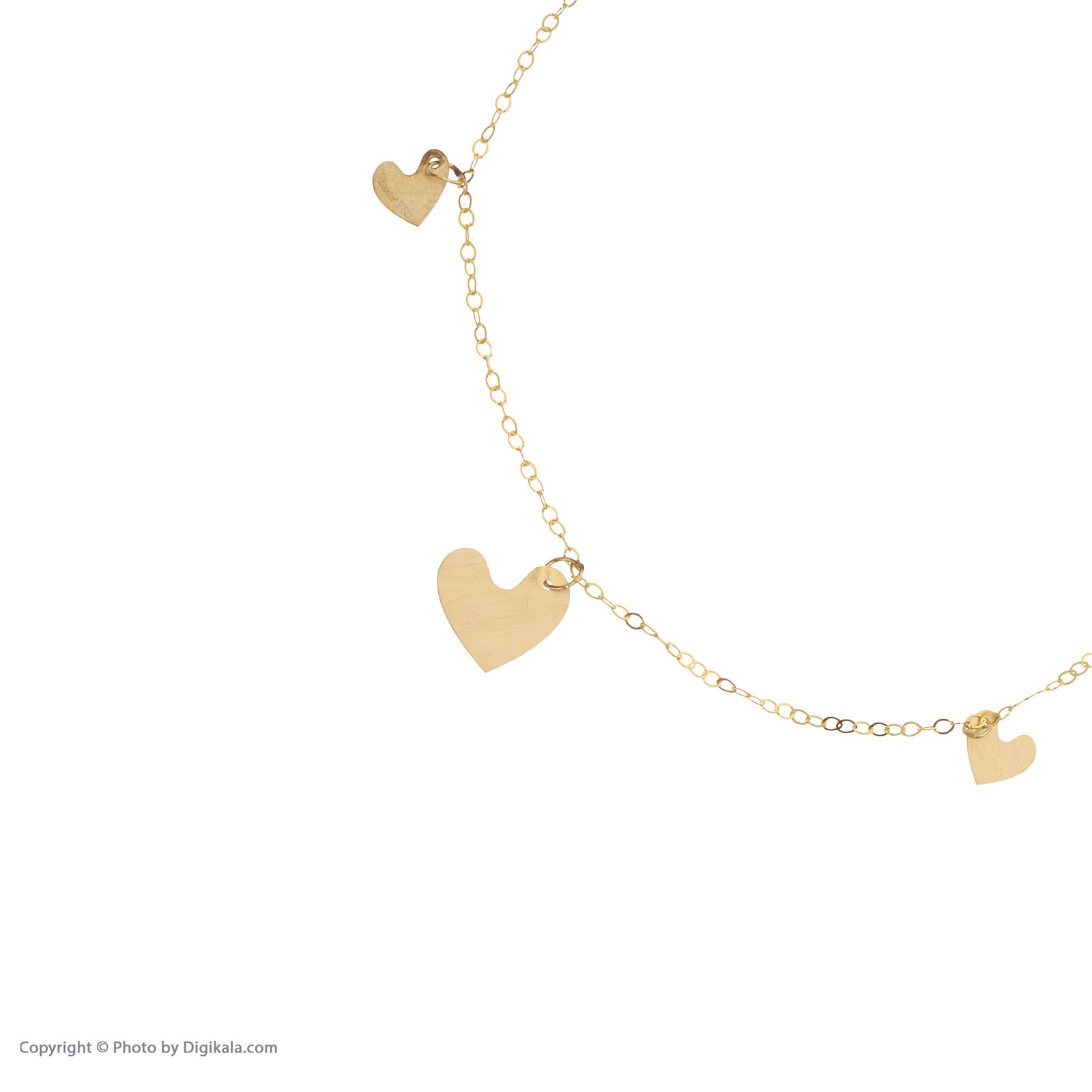 دستبند طلا 18 عیار زنانه زرمان مدل ZMB1439 طرح قلب -  - 3