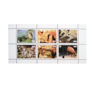 تمبر یادگاری مدل حیوانات کد K-1003 مجموعه 6 عددی