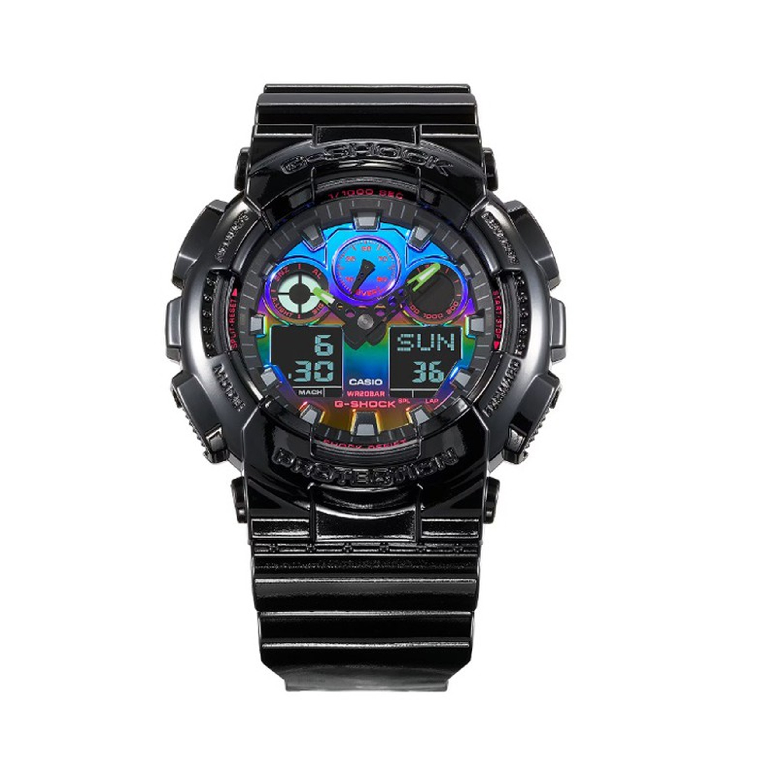 ساعت مچی عقربه‌ای مردانه کاسیو مدل GA-100RGB-1ADR