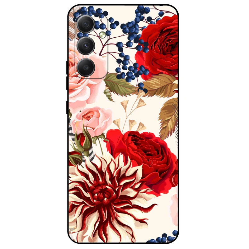کاور مگافون طرح گل مدل 7350 مناسب برای گوشی موبایل سامسونگ Galaxy M13       