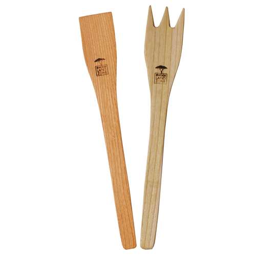 ست قاشق و چنگال چوبی وودلندزون مدل woody