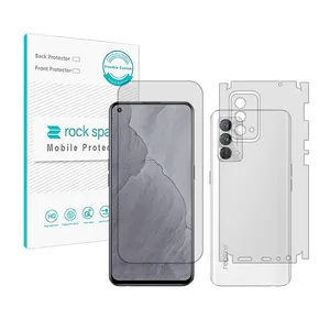 Rockspace HyGEL model transparent screen protector suitable for Realme GT Master mobile phone along with the phone back protector