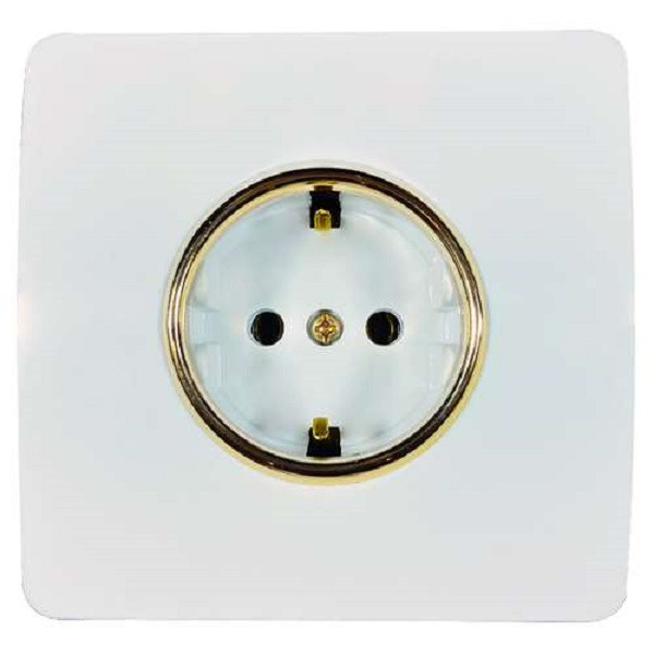 پریز برق ارت دار صنایع آسیا الکتریک مدل کریستال بسته 10 عددی