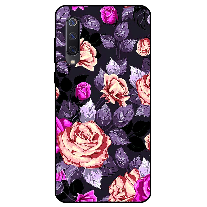 کاور مگافون طرح گل مدل 1652 مناسب برای گوشی موبایل شیائومی Mi 9 SE  