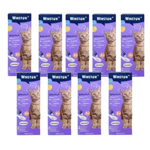 بستنی گربه وینستون با طعم مرغ و سالمون مدل کم کالری مجموعه 9 عددی