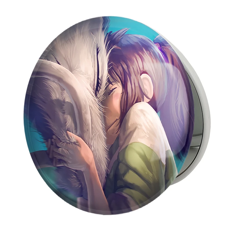 آینه جیبی خندالو طرح چیهیرو و هاکو انیمه شهر اشباح Spirited Away مدل تاشو کد 12094 