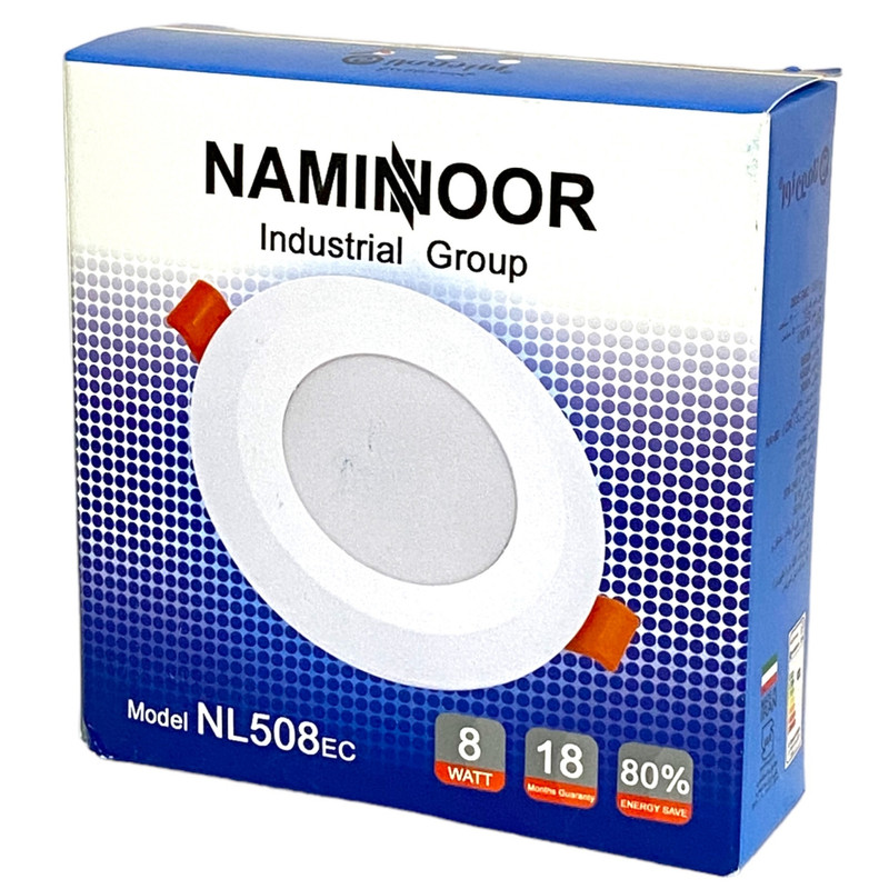 پنل ال ای دی 8 وات نامین نور مدل NL508.EC بسته 5 عددی