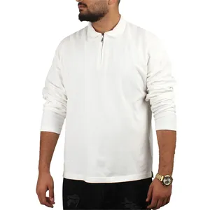 پولوشرت آستین بلند یقه برگردان مردانه مدل SFIDZIP