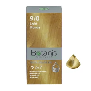کیت رنگ مو بوتانیس شماره 9/0 حجم 60 میلی لیتر رنگ بلوند روشن