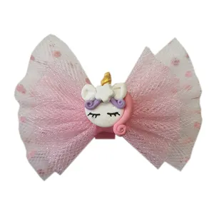 گیره مو دخترانه مدل پاپیونی یونیکورن