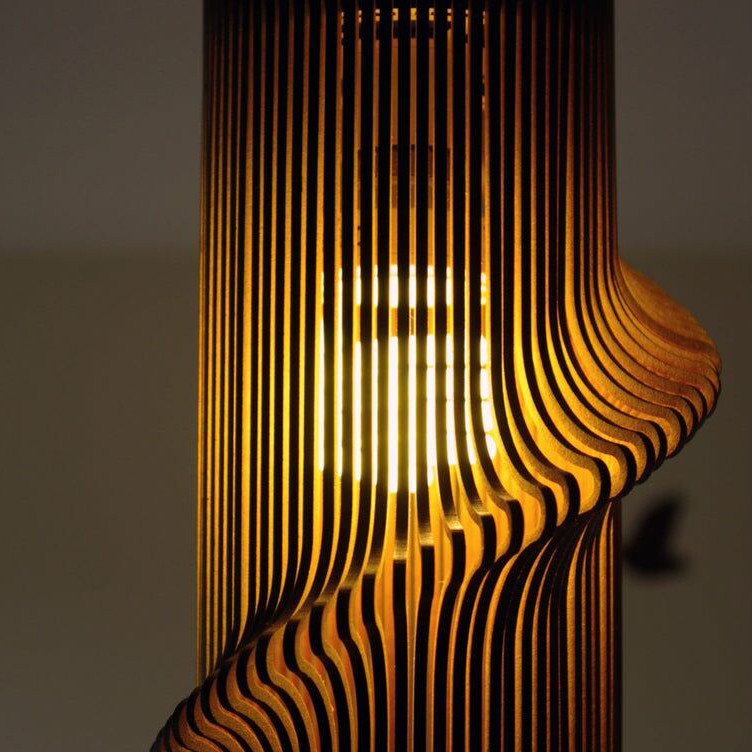 چراغ آویز مدل چوبی کد L4