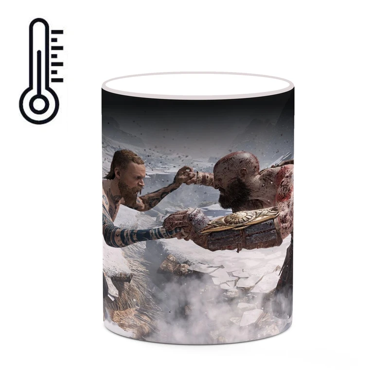 ماگ حرارتی کاکتی طرح گاد آف وار God Of War مدل mgh40556