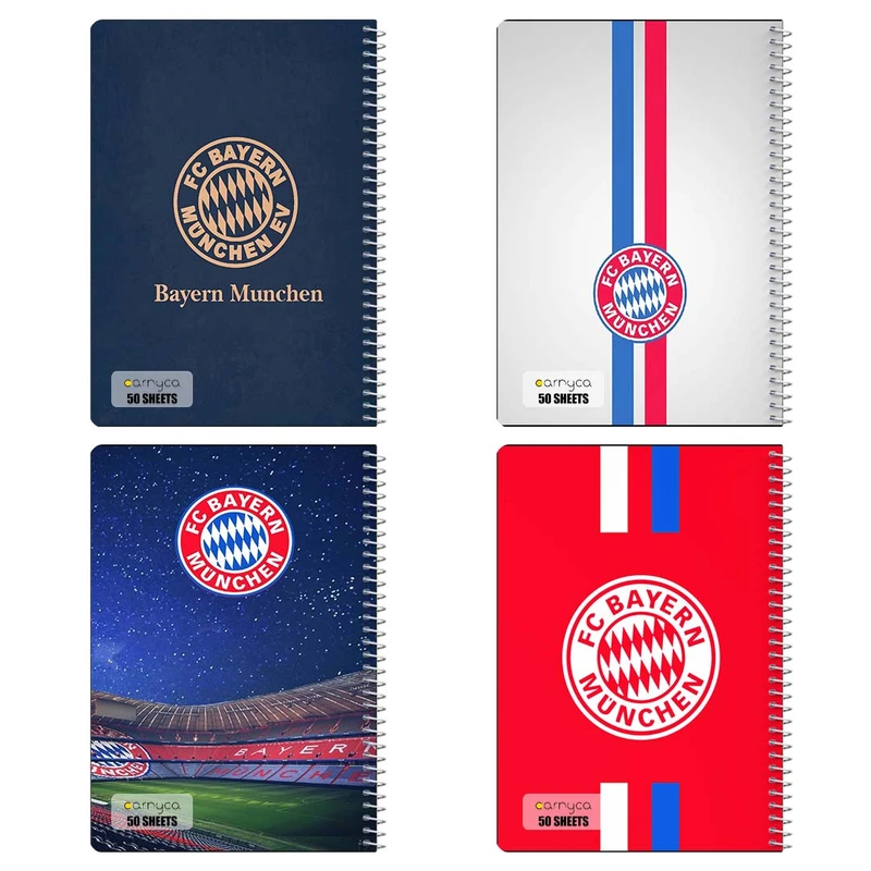 دفتر نقاشی 50 برگ کارنيکا طرح بایرن مونیخ Bayern Munich کد 58524 مجموعه 4 عددی