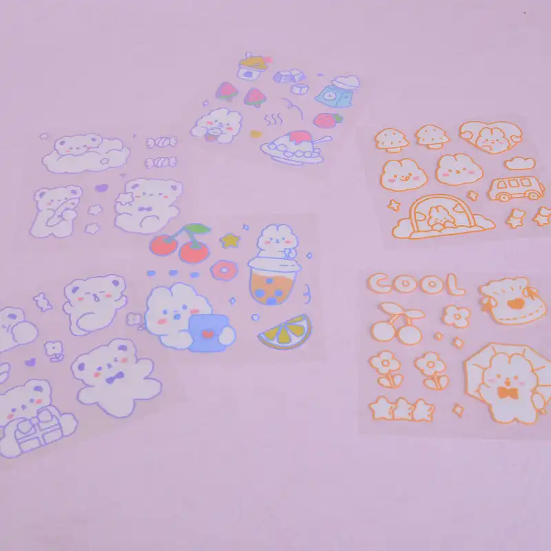 برچسب مدل برش خورده طرح فانتزی مجموعه 6 عددی